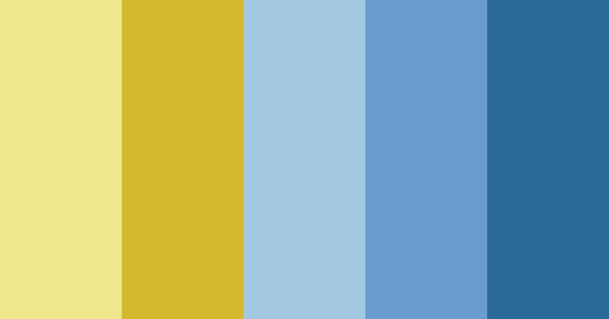 Download blue sunshine color palette PNG image (landscape)