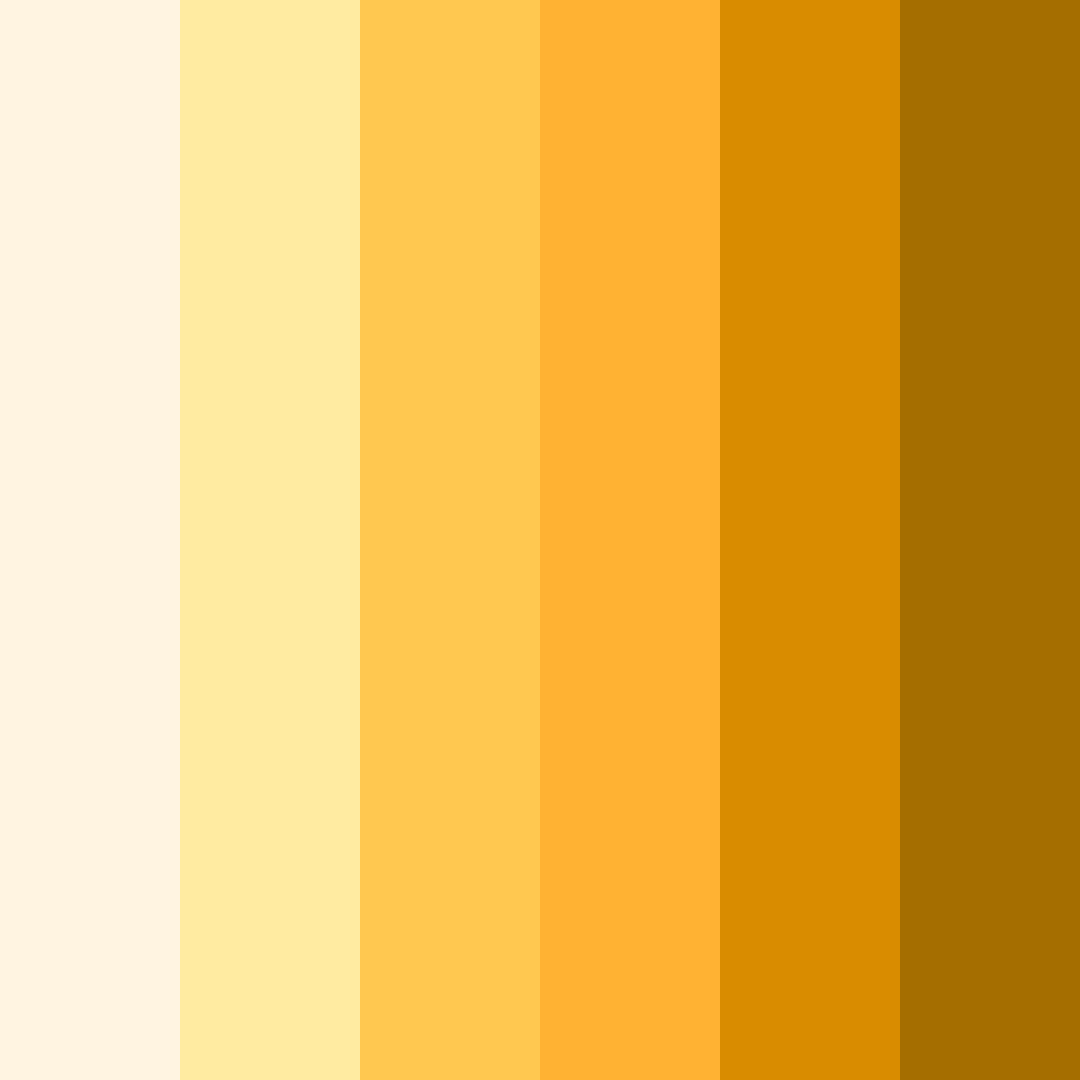 Download golden sunrise color palette PNG image (square)