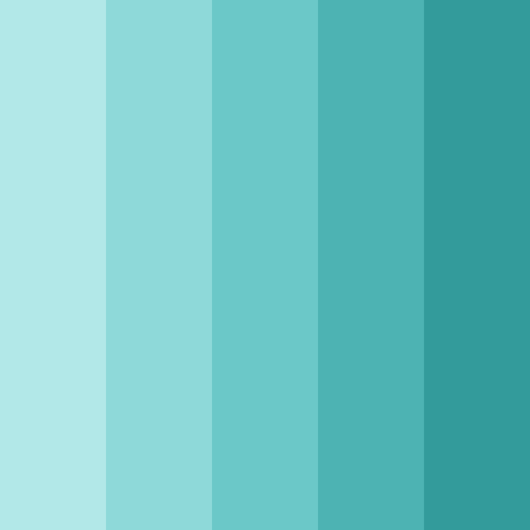 Download aqua serenade color palette PNG image (square)