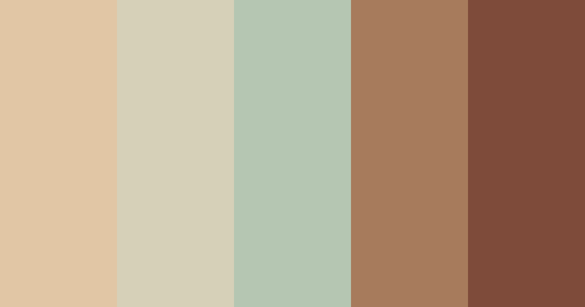Download desert oasis color palette PNG image (landscape)