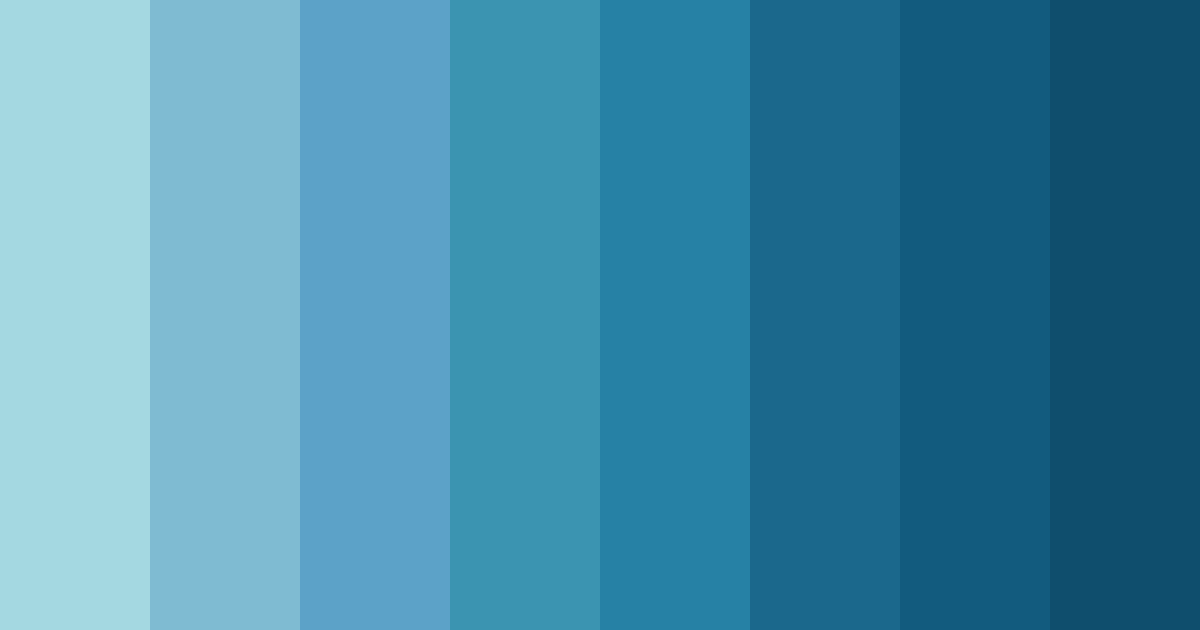Download shades of blue sky color palette PNG image (landscape)