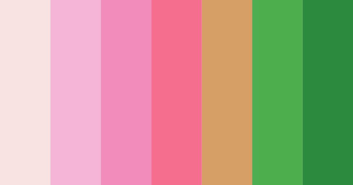 Download blushing garden color palette PNG image (landscape)