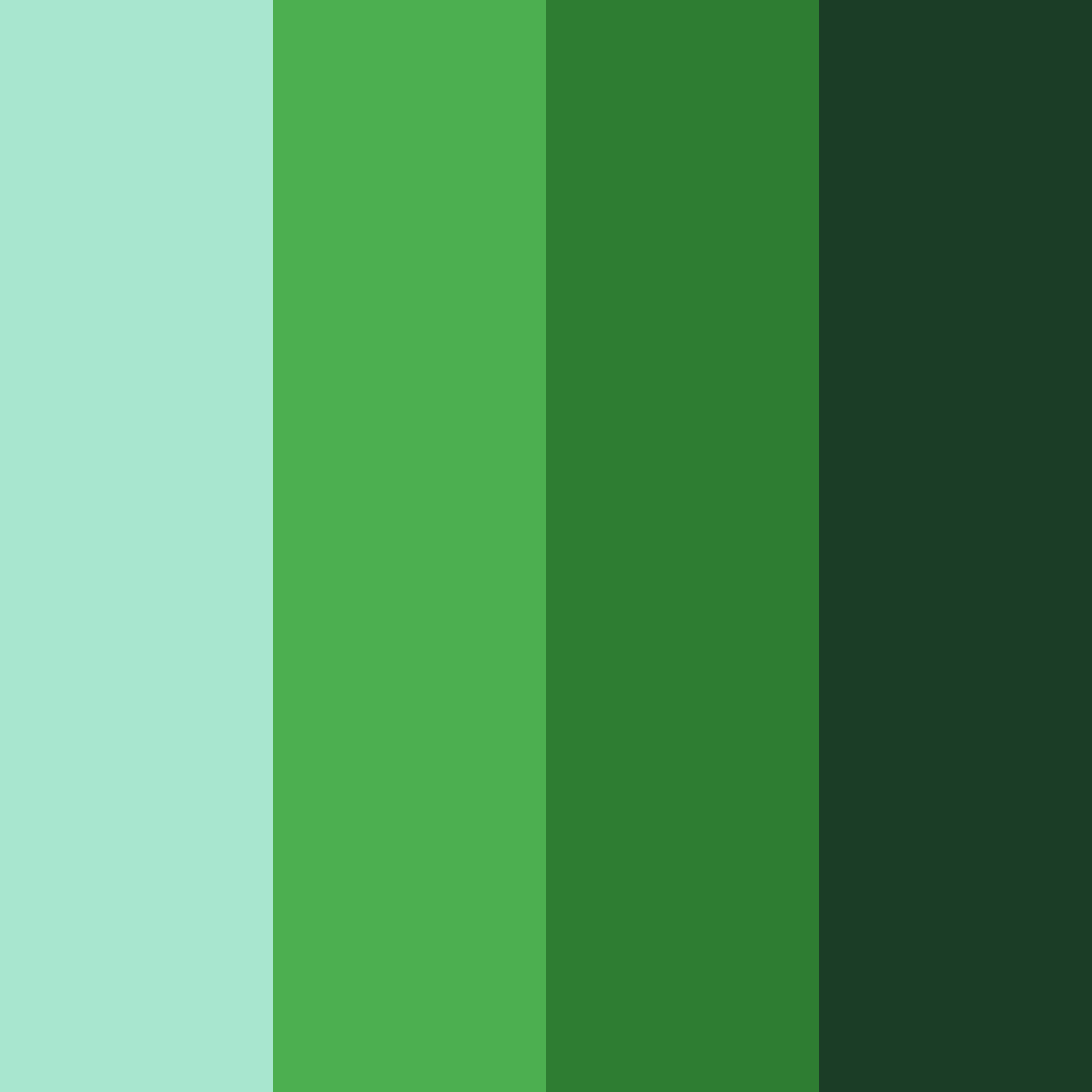 Download emerald storm color palette PNG image (square)