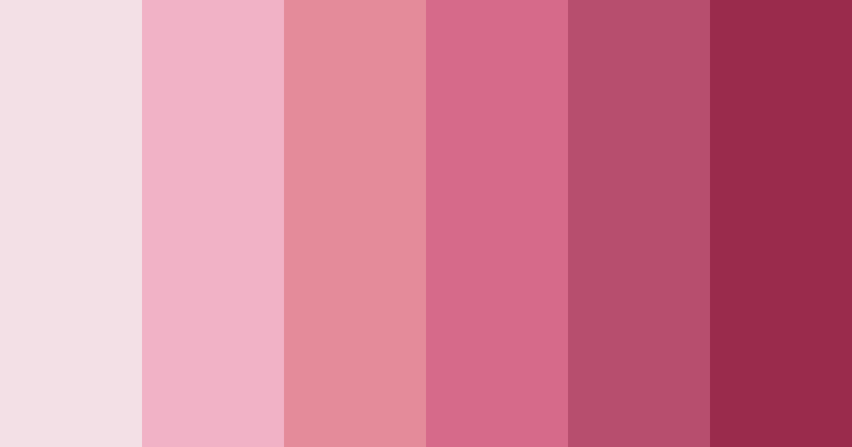 Download sakura pink shades color palette PNG image (landscape)