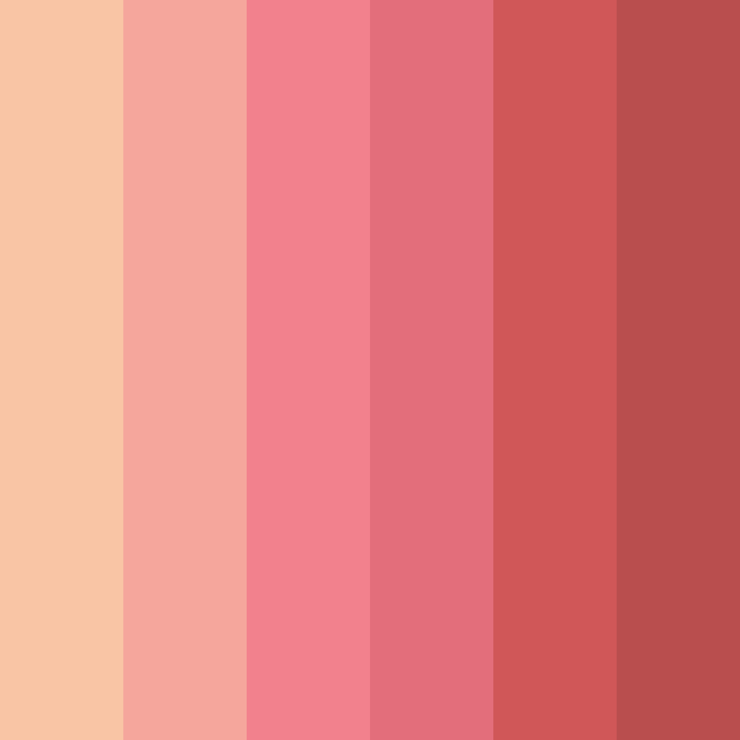 Download blushing sunset color palette PNG image (square)