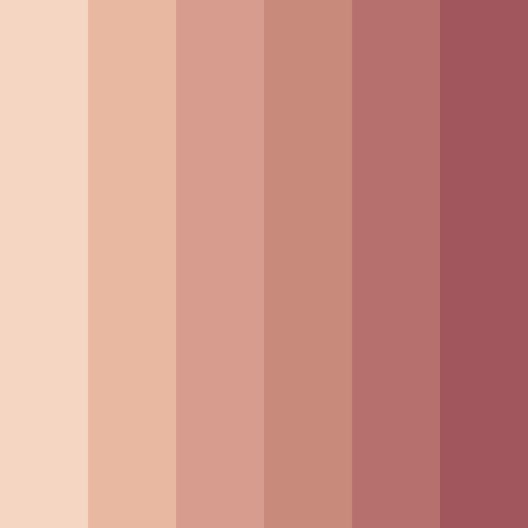 Download warm nude shades color palette PNG image (square)