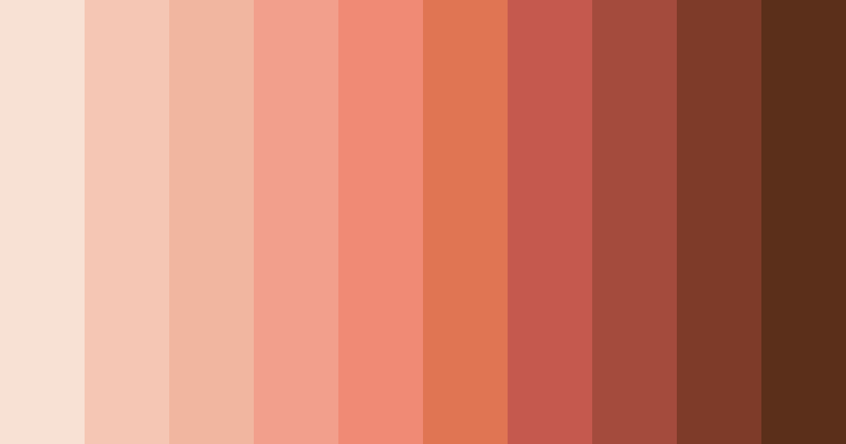Download cocoa blossom sunset color palette PNG image (landscape)