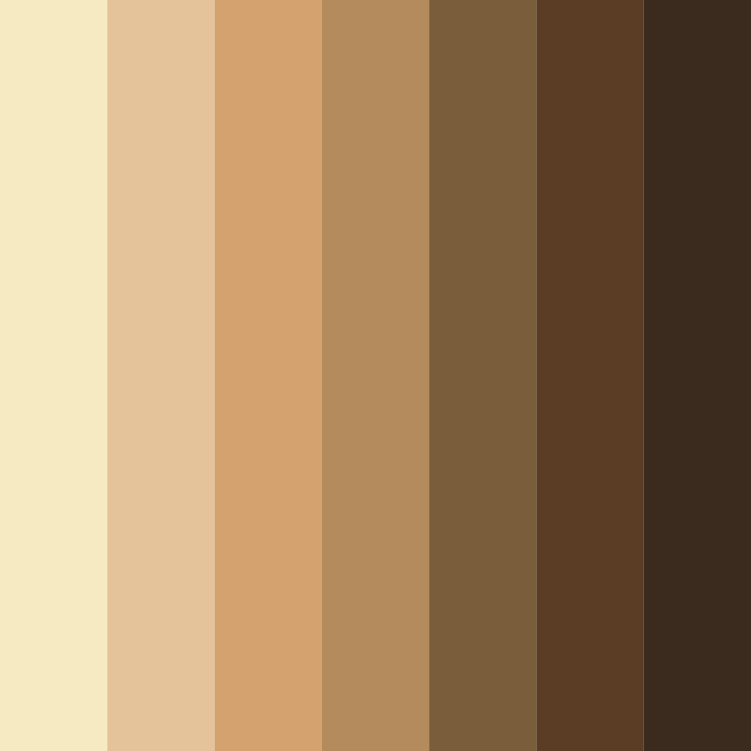 Download golden shadows color palette PNG image (square)