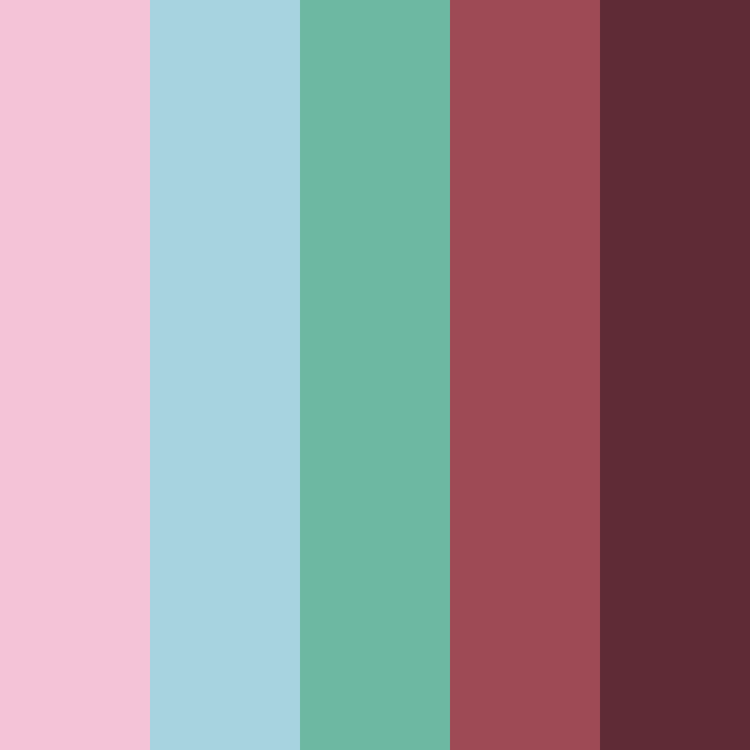 Download chateau blossoms color palette PNG image (square)