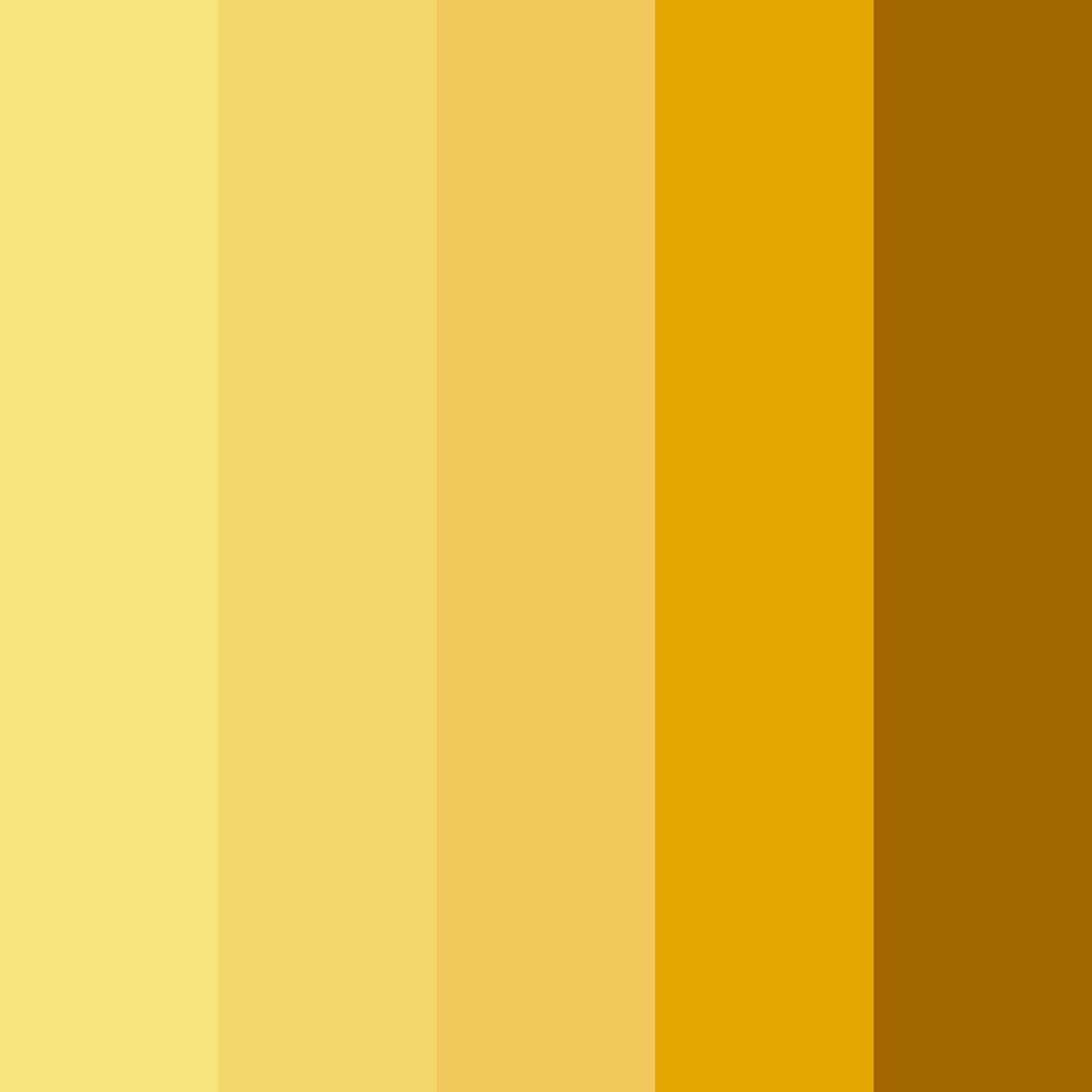 Download yellow sunset color palette PNG image (square)