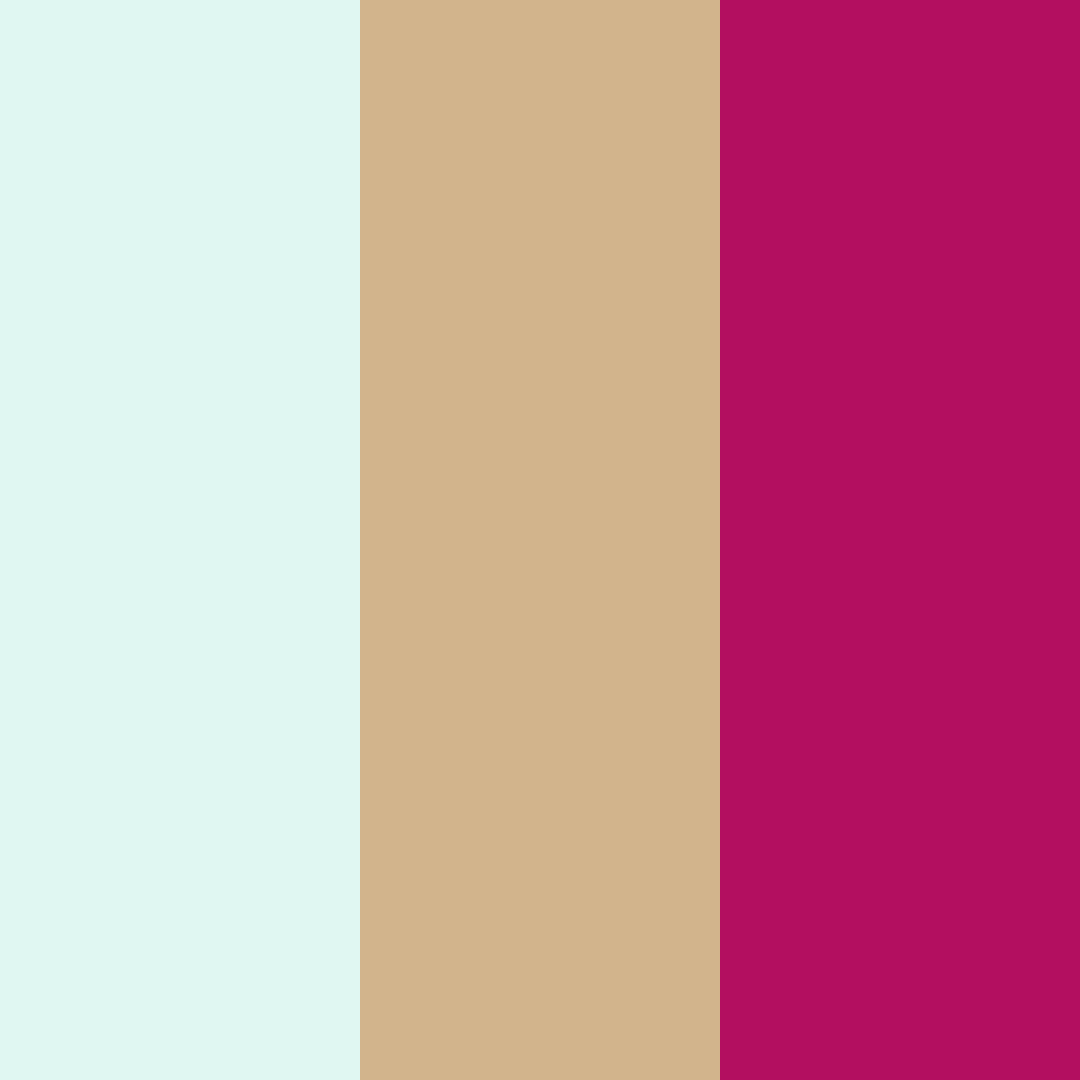 Download fuchsia mint tan color palette PNG image (square)