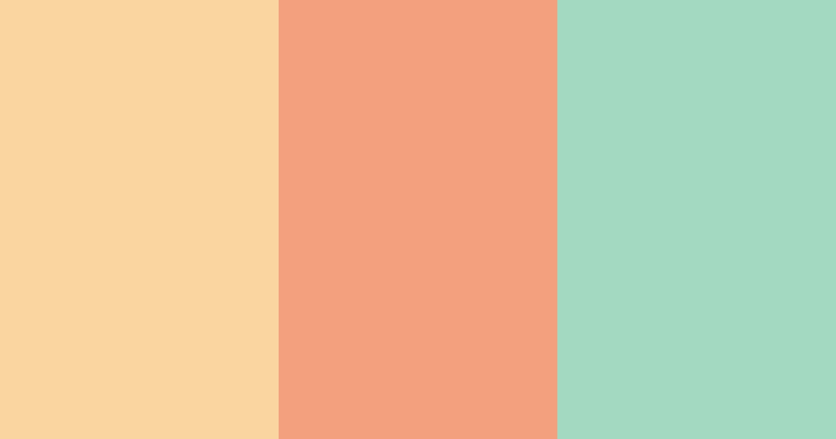 Download peachy mint dream color palette PNG image (landscape)