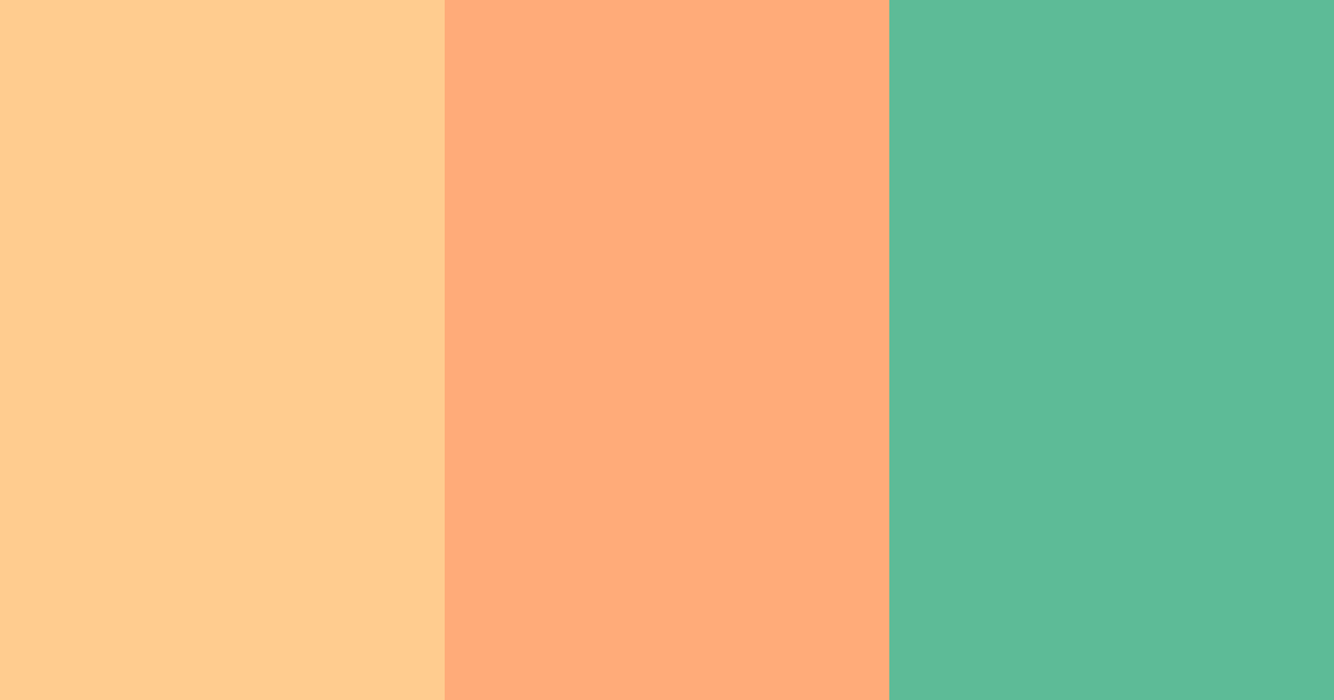 Download peachy mint color palette PNG image (landscape)