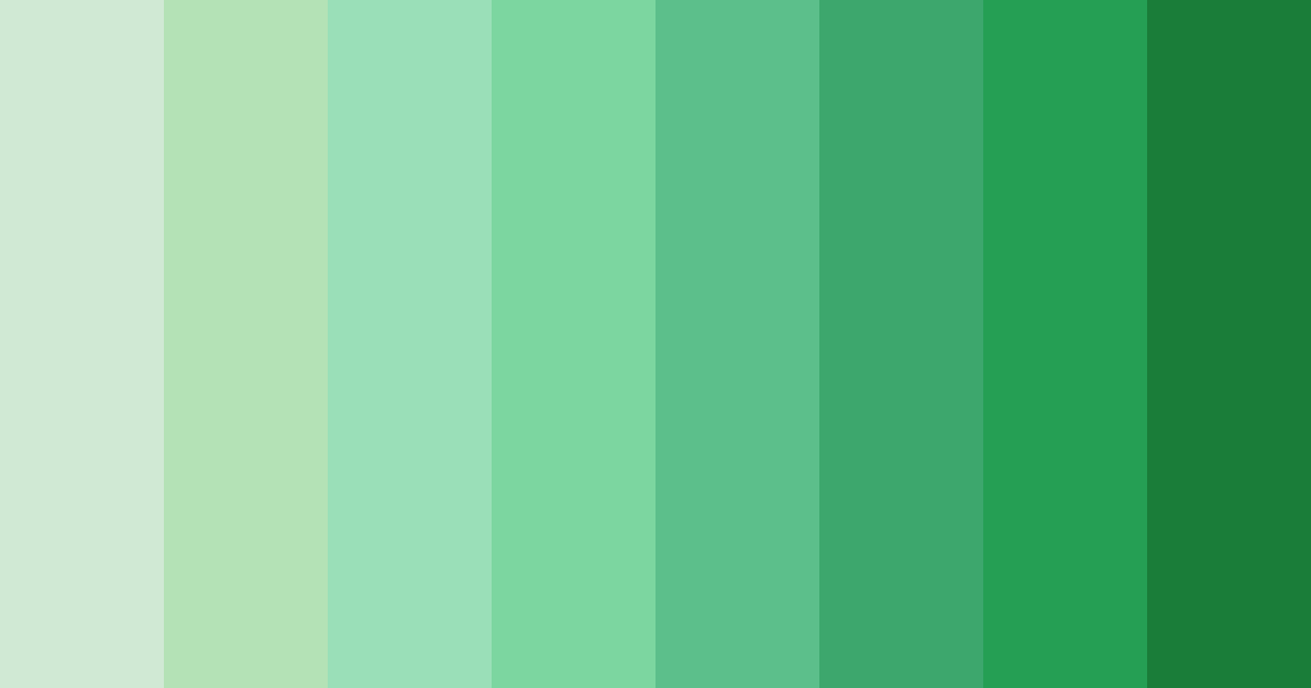 Download green tea color palette PNG image (landscape)