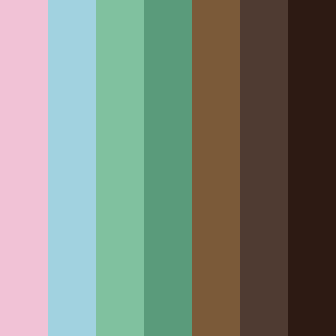 Download shades of pink and blue color palette PNG image (square)
