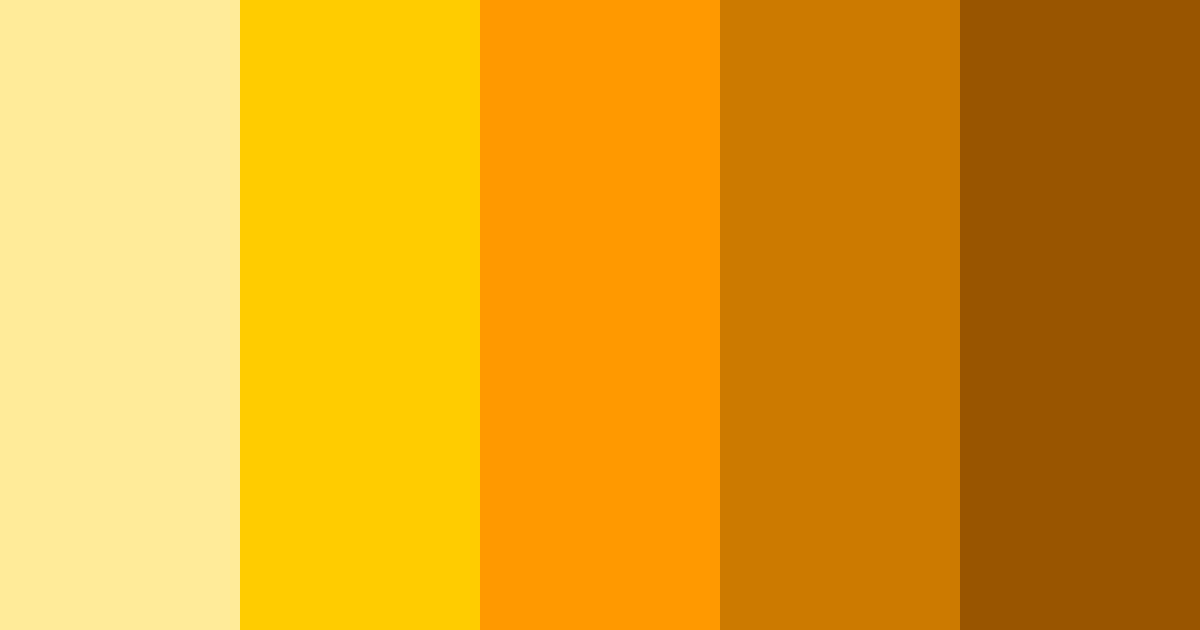 Download golden ember glow color palette PNG image (landscape)