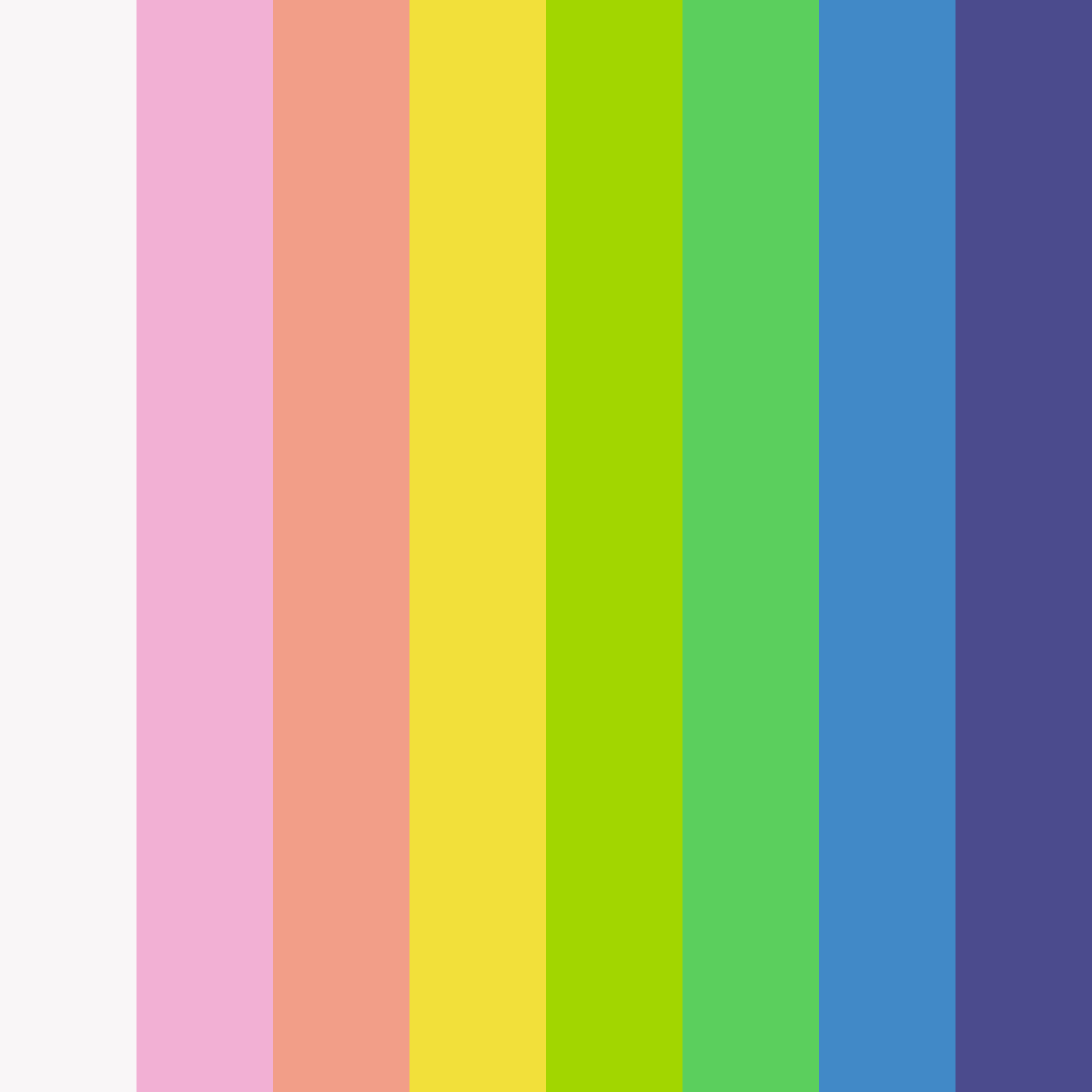 Download colorful confetti color palette PNG image (square)