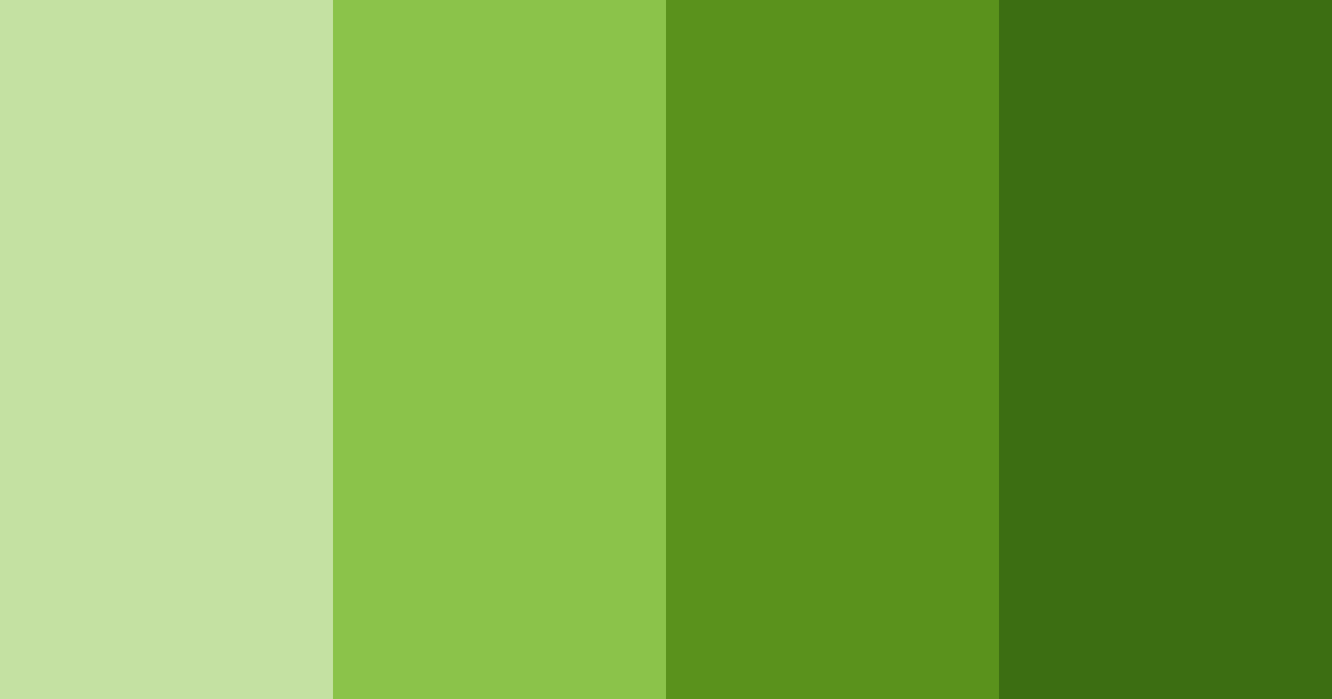 Download shades of green color palette PNG image (landscape)