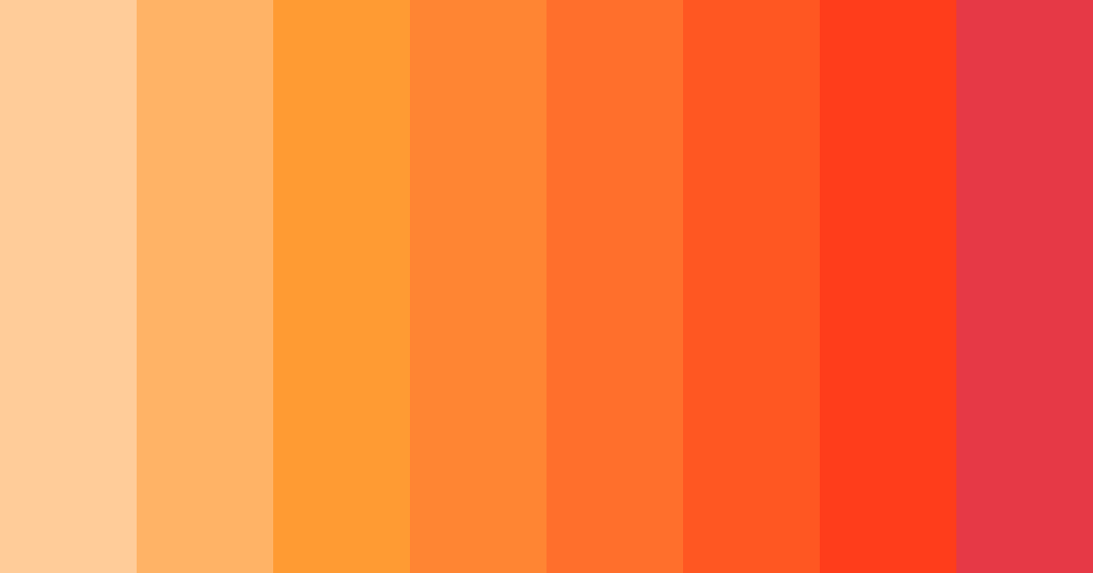 Download apricot peach shades color palette PNG image (landscape)