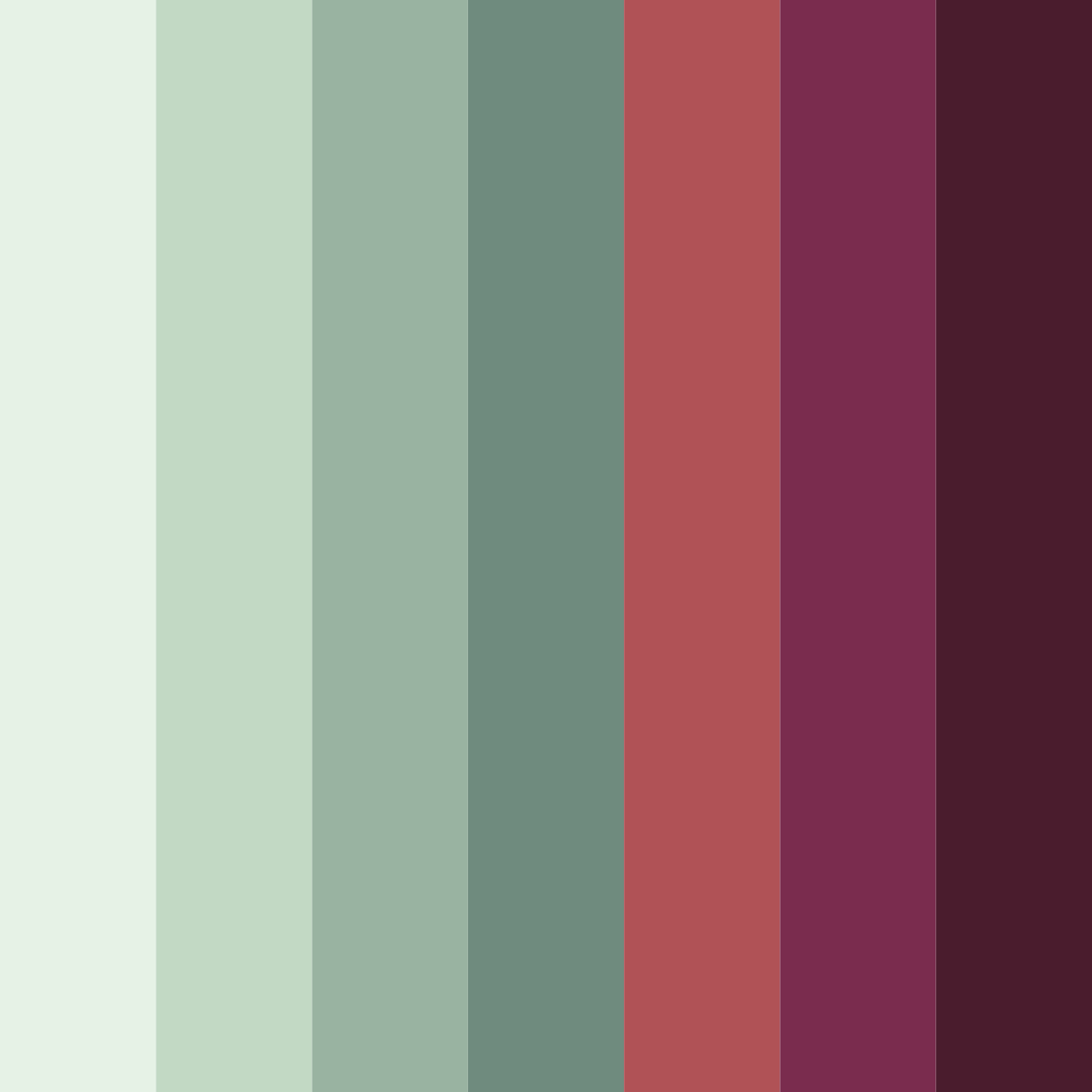 Download green burgundy color palette PNG image (square)
