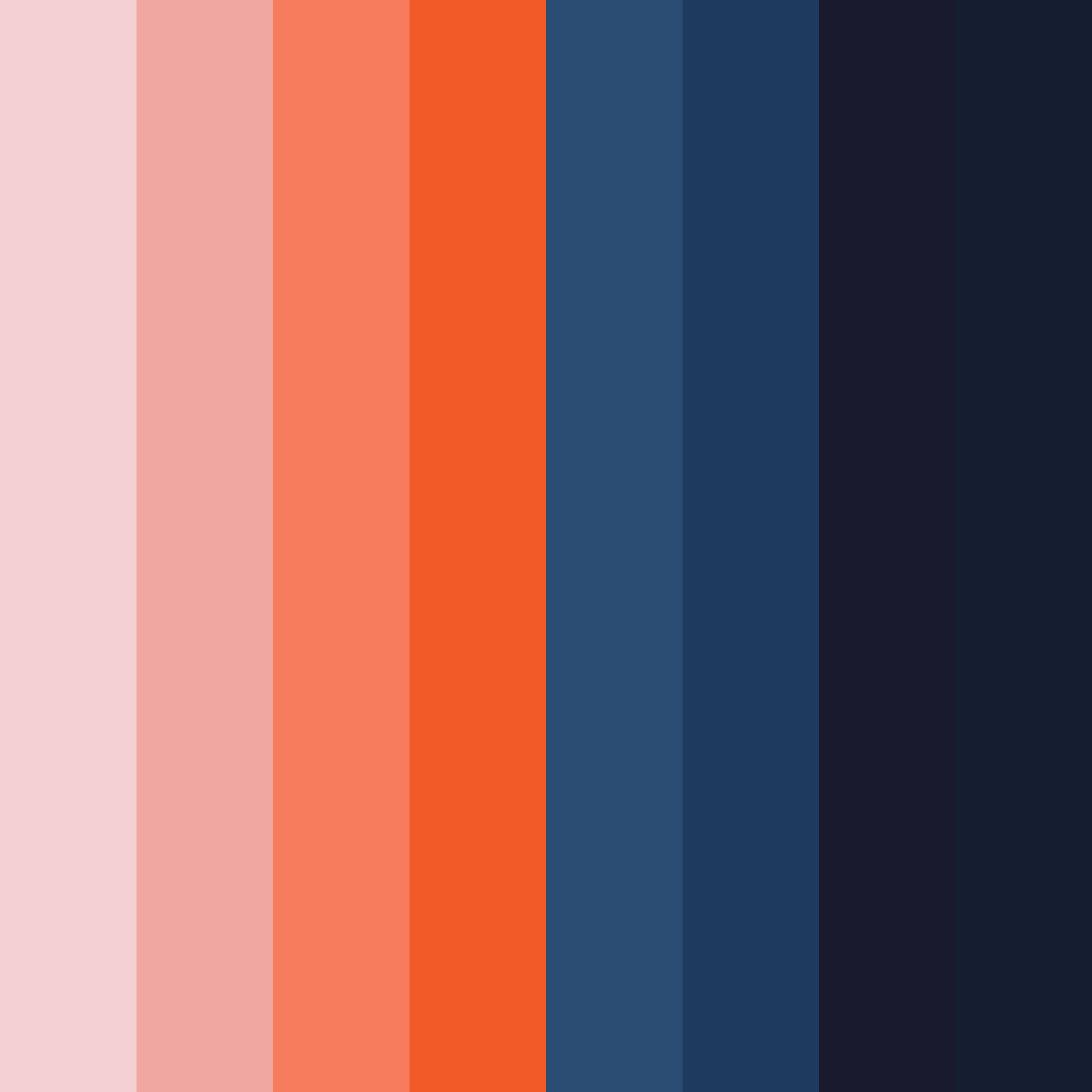 Download sunset reverie color palette PNG image (square)