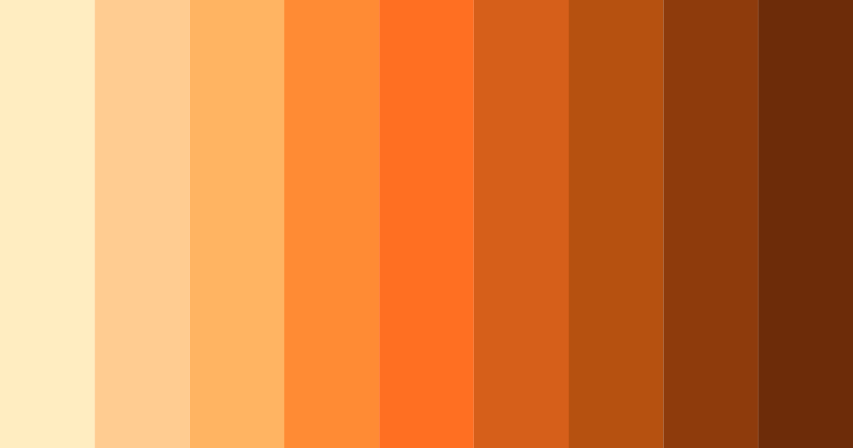 Download autumn orange color palette PNG image (landscape)