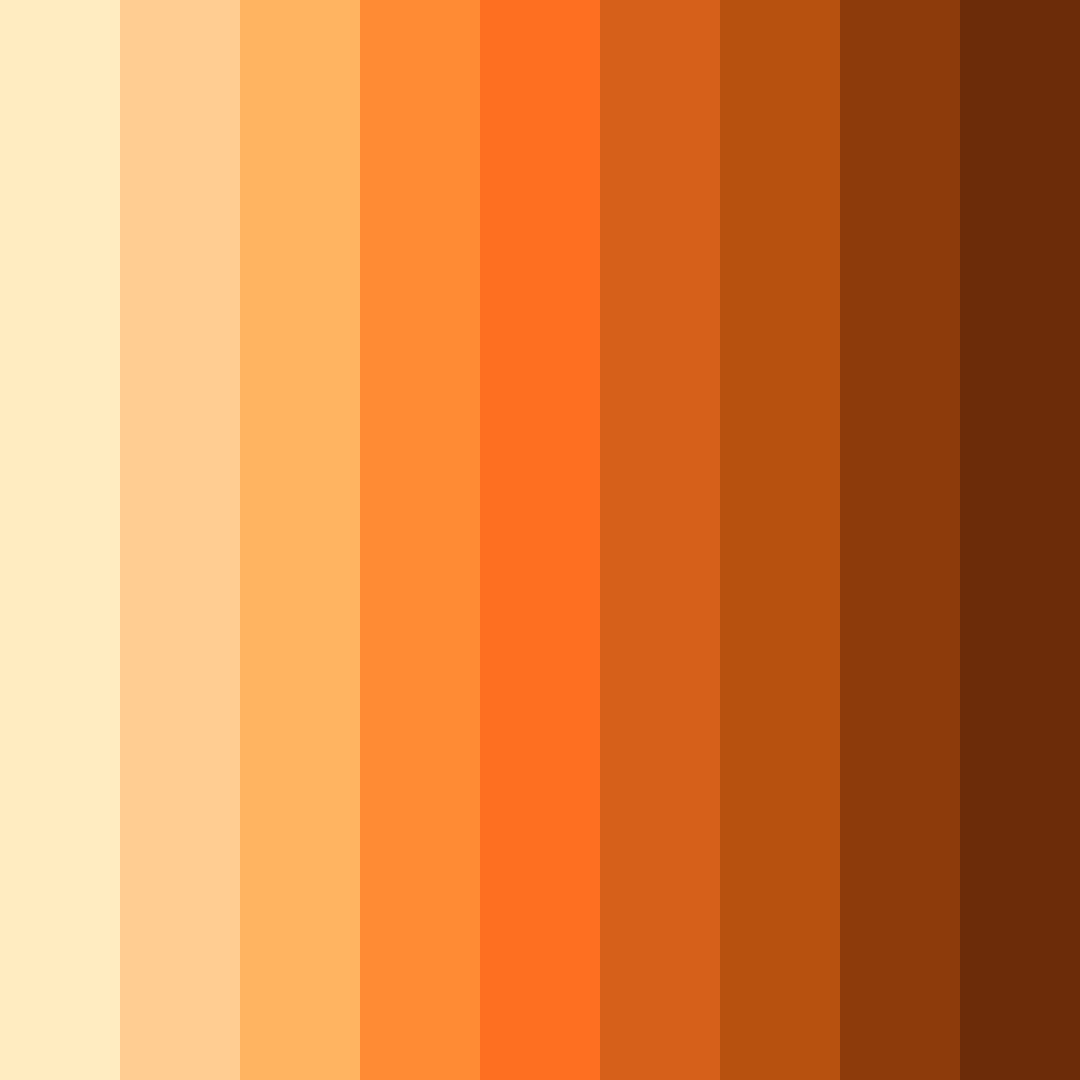 Download autumn orange color palette PNG image (square)