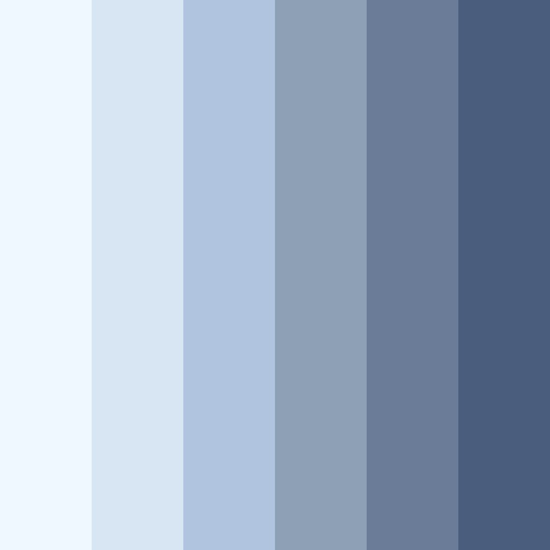 Download blue winter color palette PNG image (square)