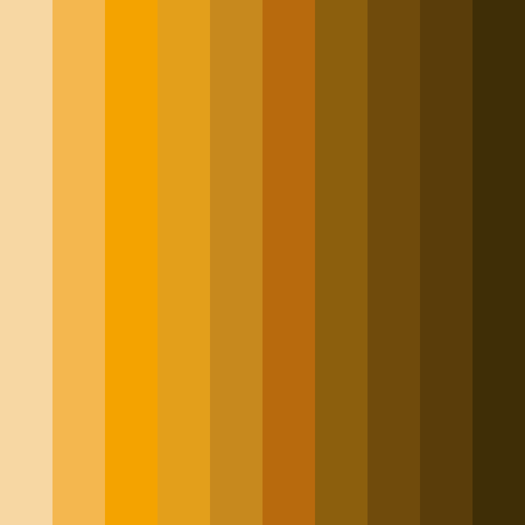 Download golden amber glow color palette PNG image (square)