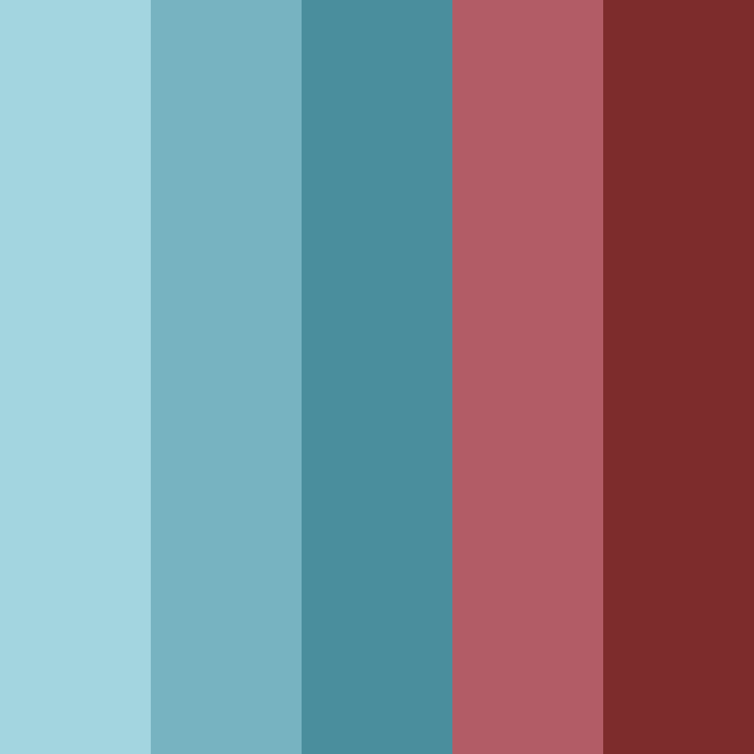 Download blue red fusion color palette PNG image (square)