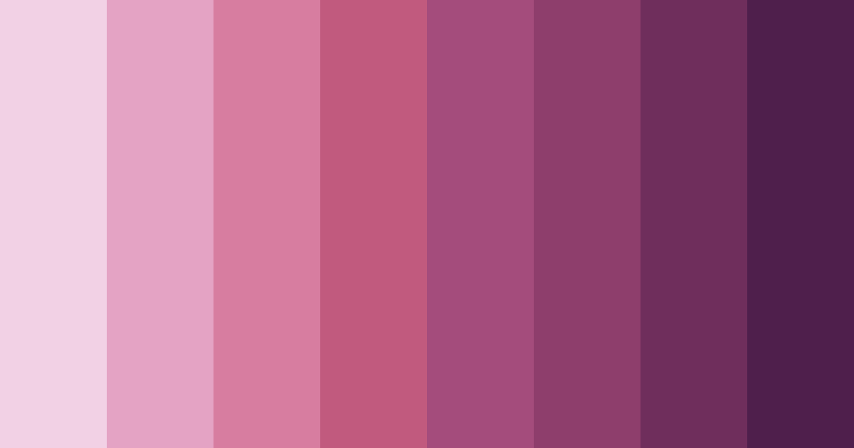 Download feminine blossoms color palette PNG image (landscape)