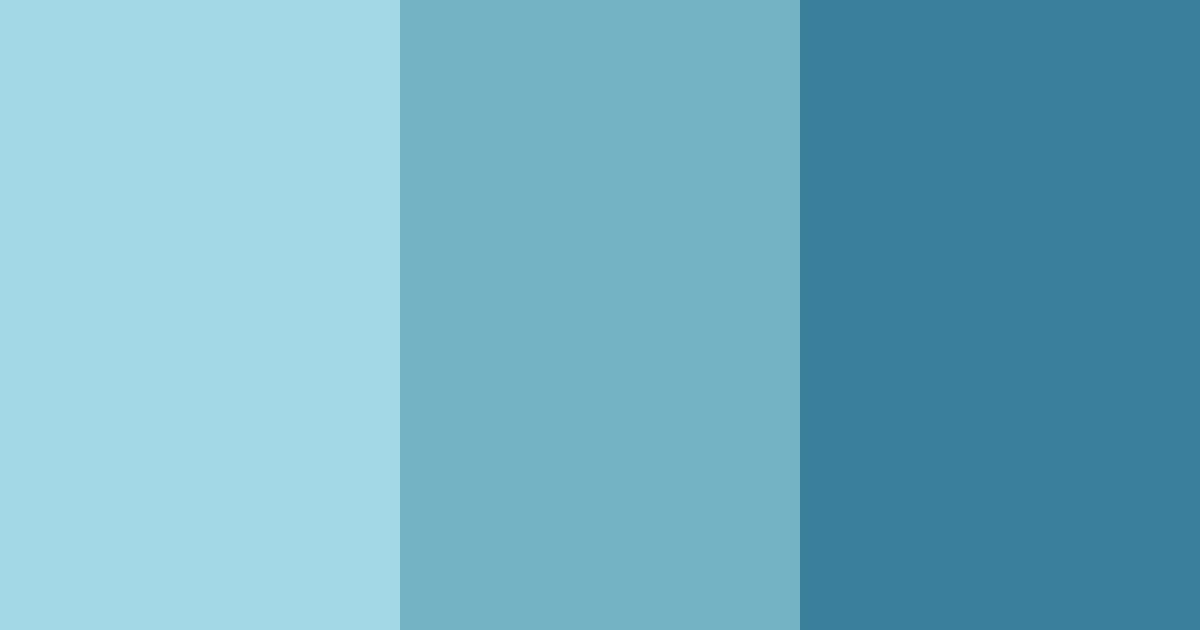 Download blue shades color palette PNG image (landscape)