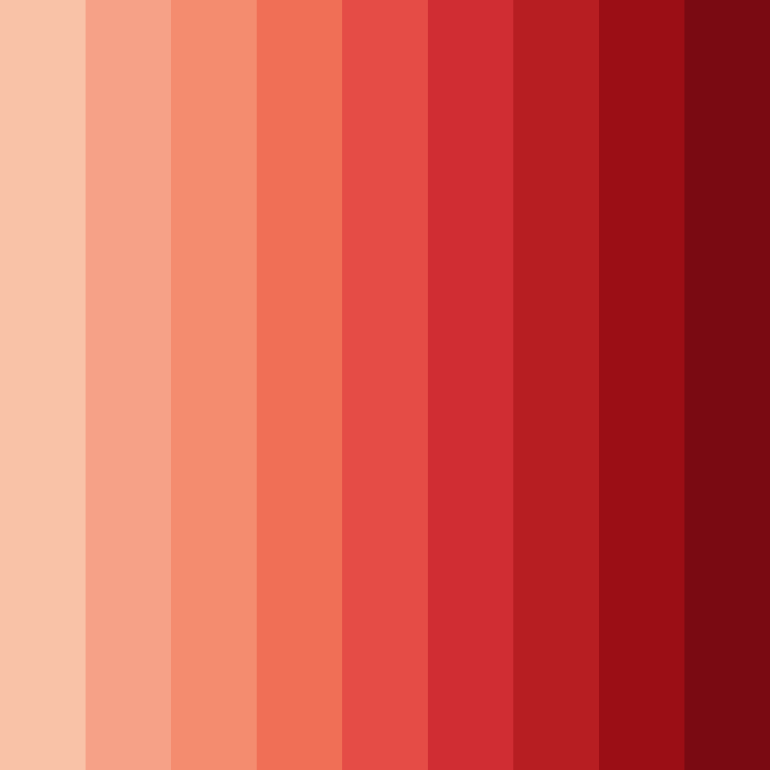 Download warm reds color palette PNG image (square)