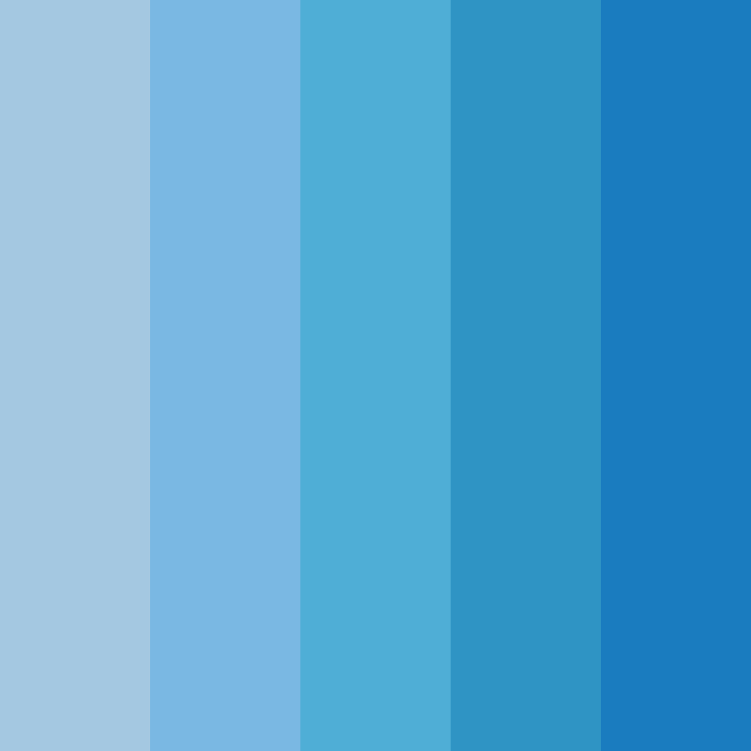 Download digital serenity color palette PNG image (square)