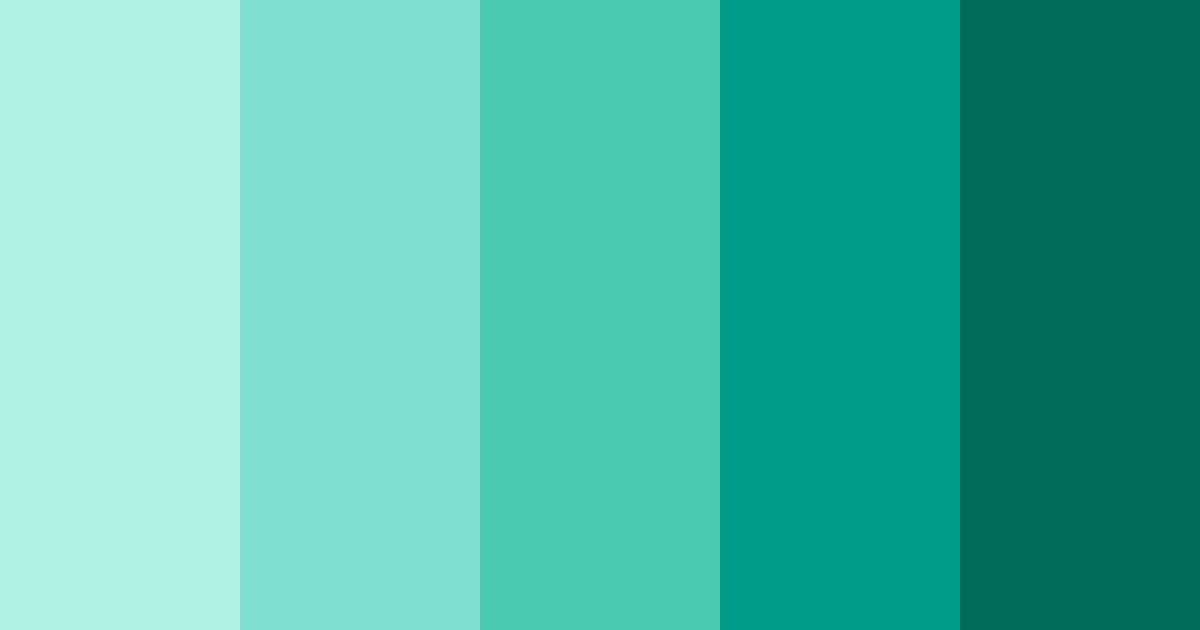 Download tropical lagoon color palette PNG image (landscape)