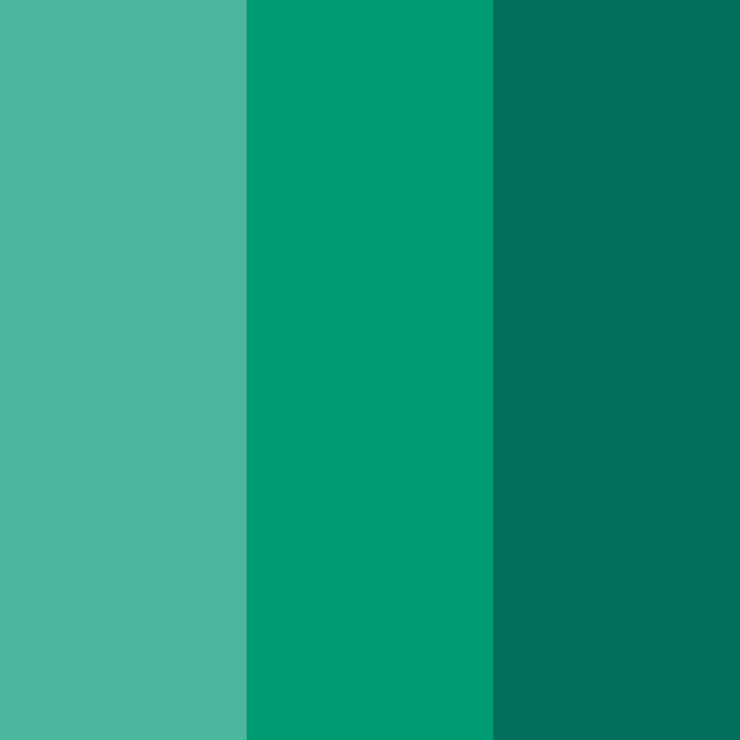 Download tropical teal escape color palette PNG image (square)