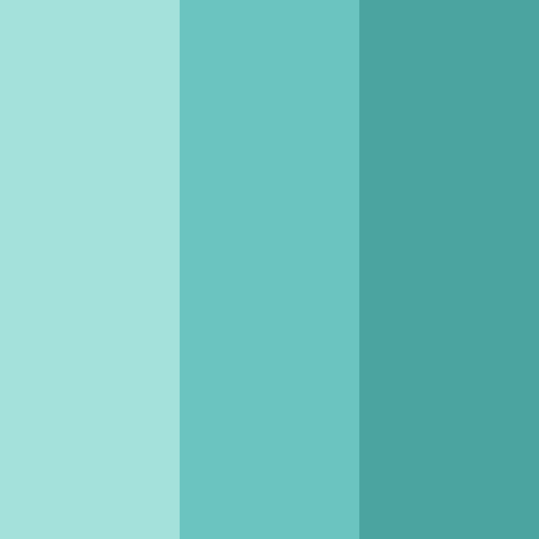 Download teal breeze color palette PNG image (square)