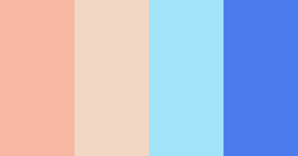 Download colorful blue color palette PNG image (landscape)