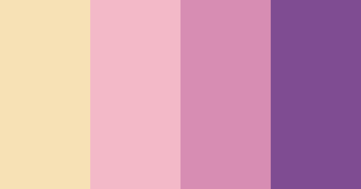 Download vibe pink color palette PNG image (landscape)