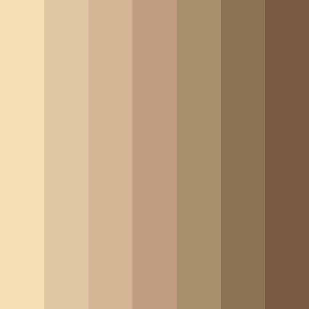 Download sandy serenity color palette PNG image (square)
