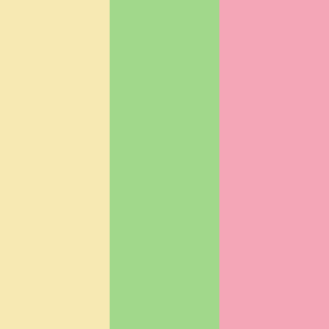 Download creamy spring blossom color palette PNG image (square)