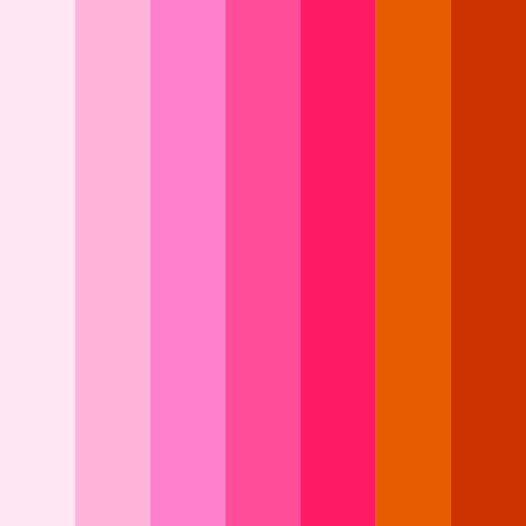 Download sunset blossom color palette PNG image (square)