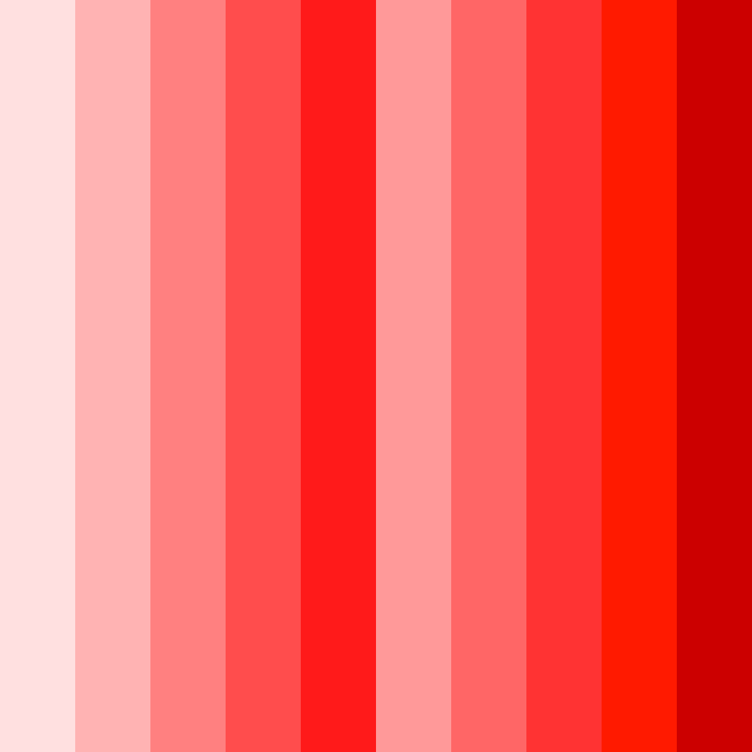 Download shades of pink to red color palette PNG image (square)