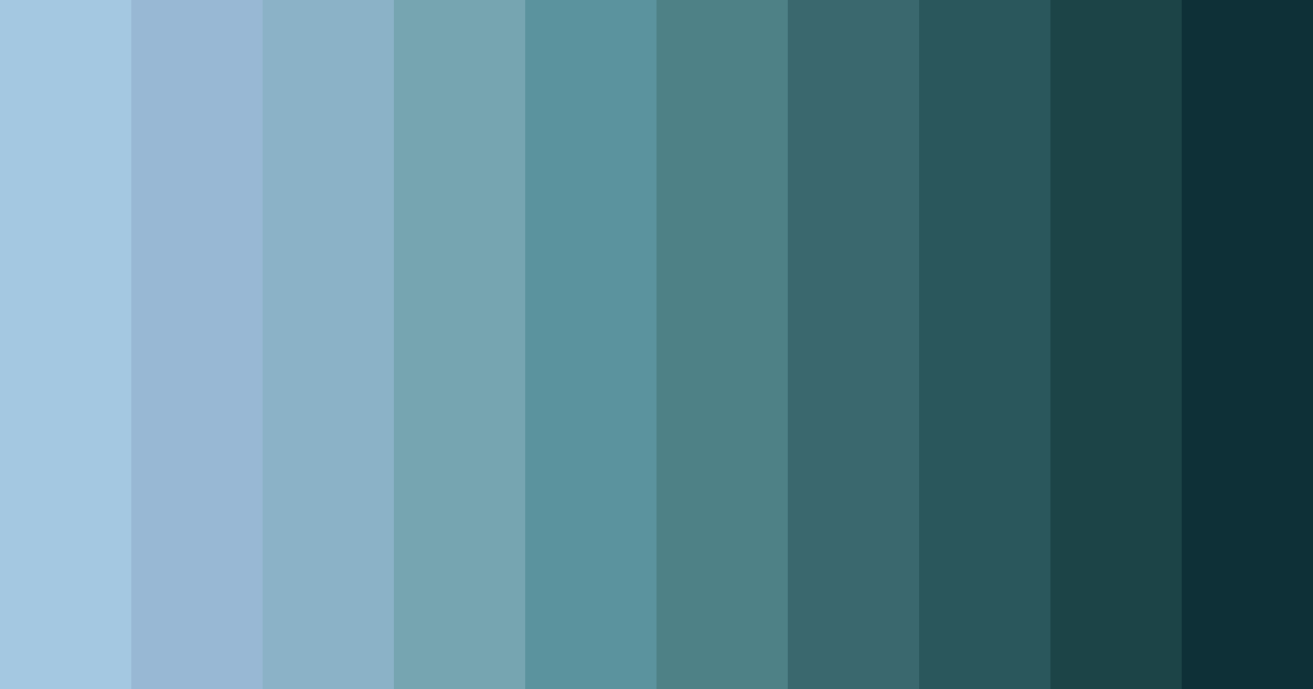 Download blue tranquility color palette PNG image (landscape)
