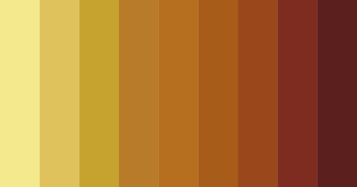 Download spicy yellow color palette PNG image (landscape)