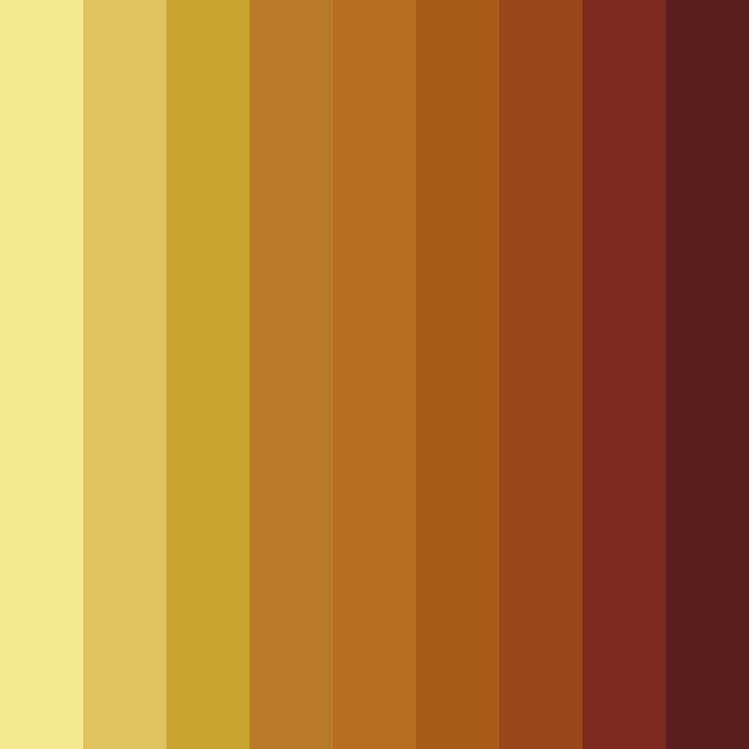 Download spicy yellow color palette PNG image (square)