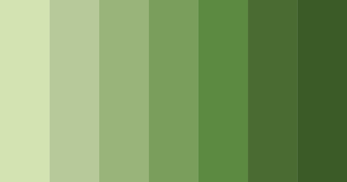 Download olive shades color palette PNG image (landscape)