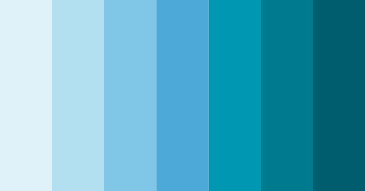 Download cerulean dreams color palette PNG image (landscape)