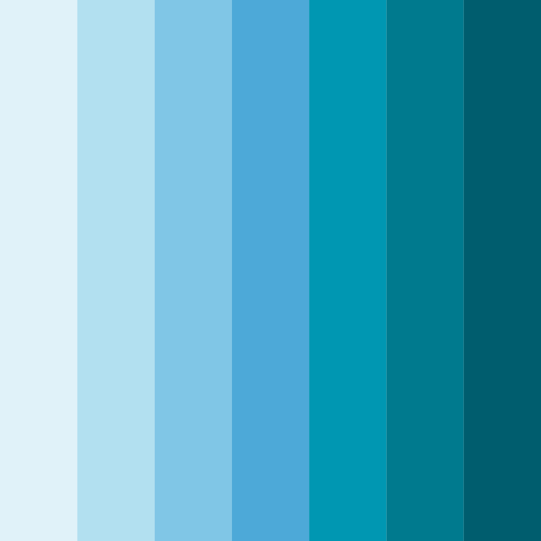 Download cerulean dreams color palette PNG image (square)