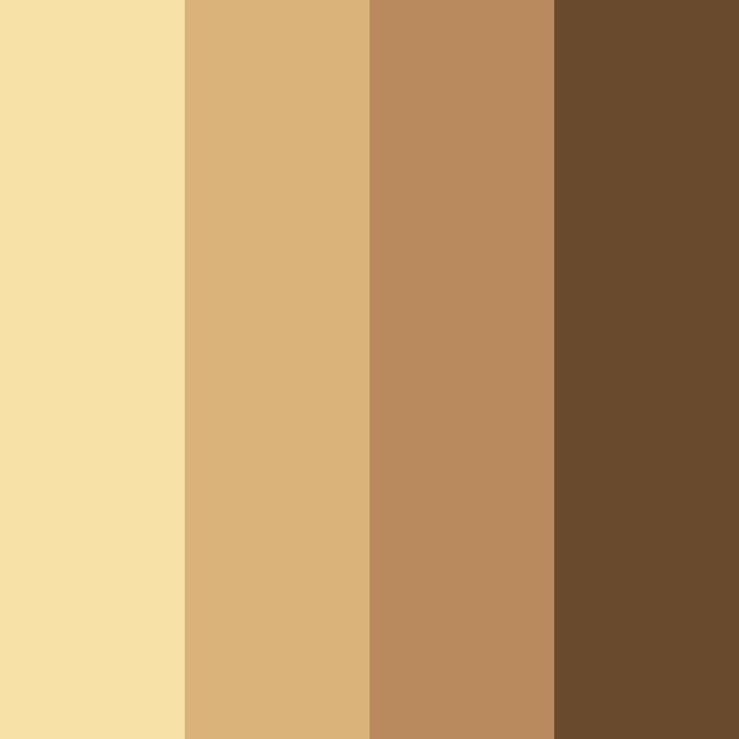 Download sunlit earthtones color palette PNG image (square)